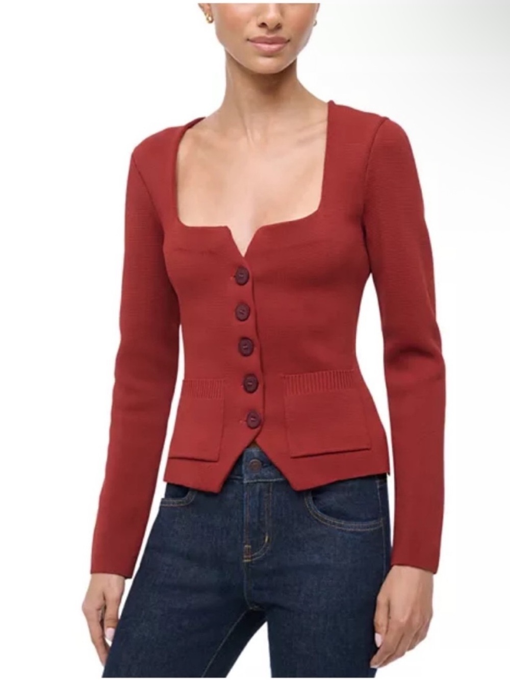STAUD RACHELA TOP (Sangria)
